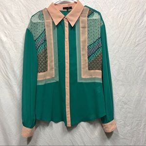 Ryu Vintage inspired patterned blouse